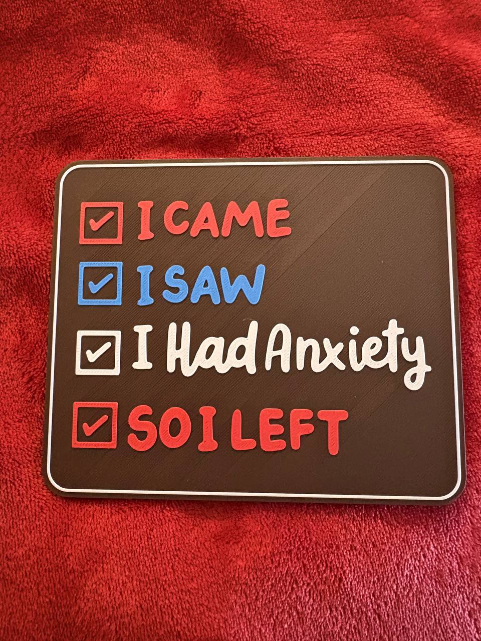 Funny 3D Printed Sign with Display Stand