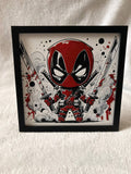 Chibi Deadpool / 3-D Printed Artwork