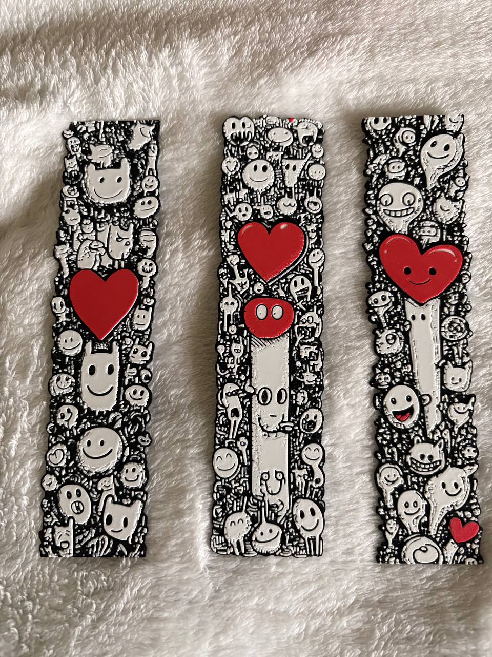 Love Doodles / 3-D Printed Bookmark